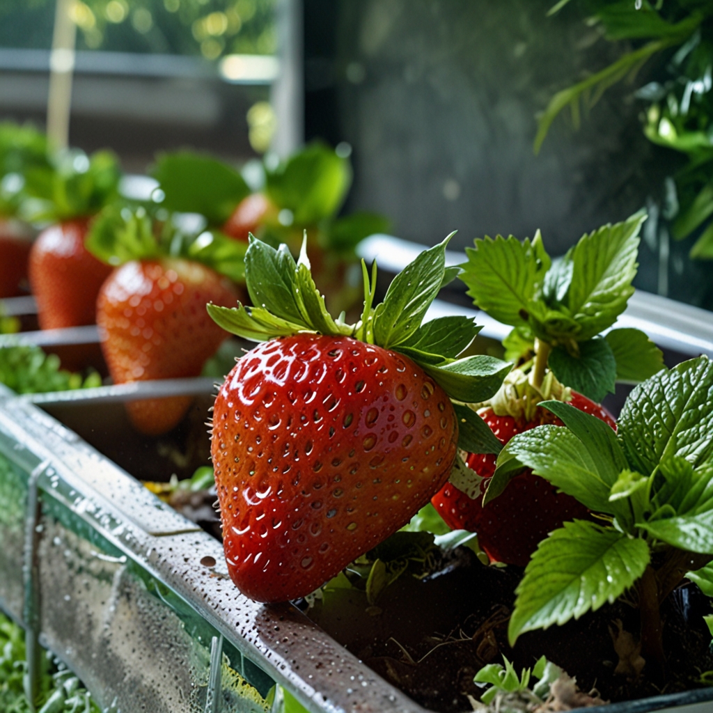 Hydroponic Strawberries